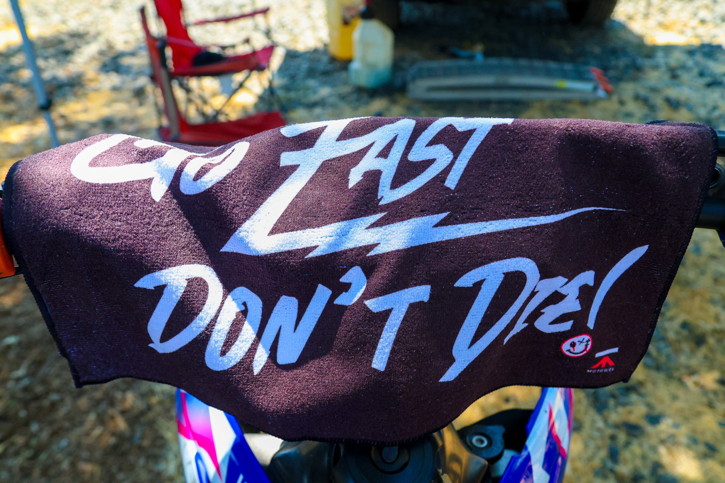Go Fast Dont Die Towel