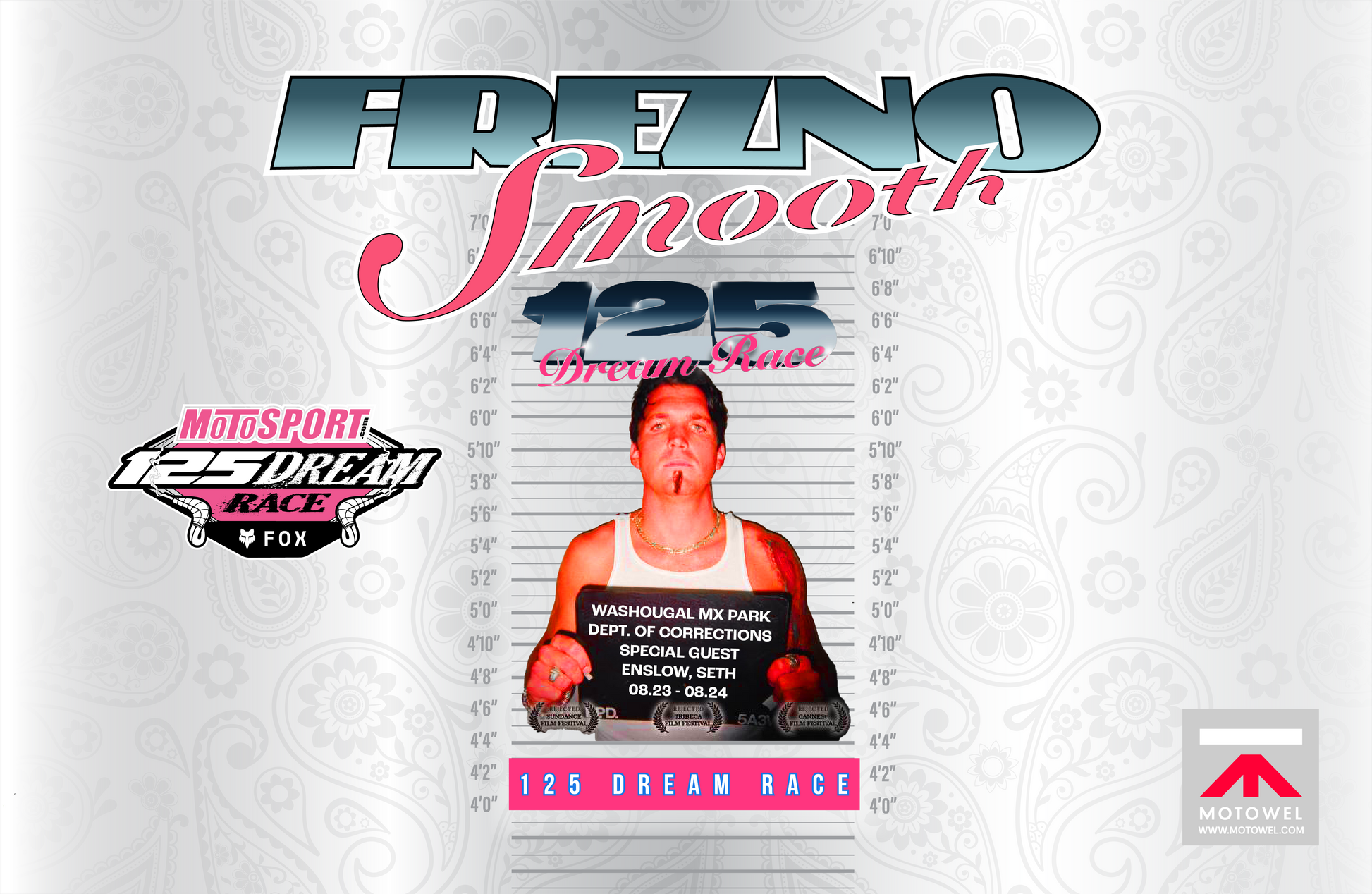 125 Dream Race Fresno Smooth Motowel Micro fiber towel