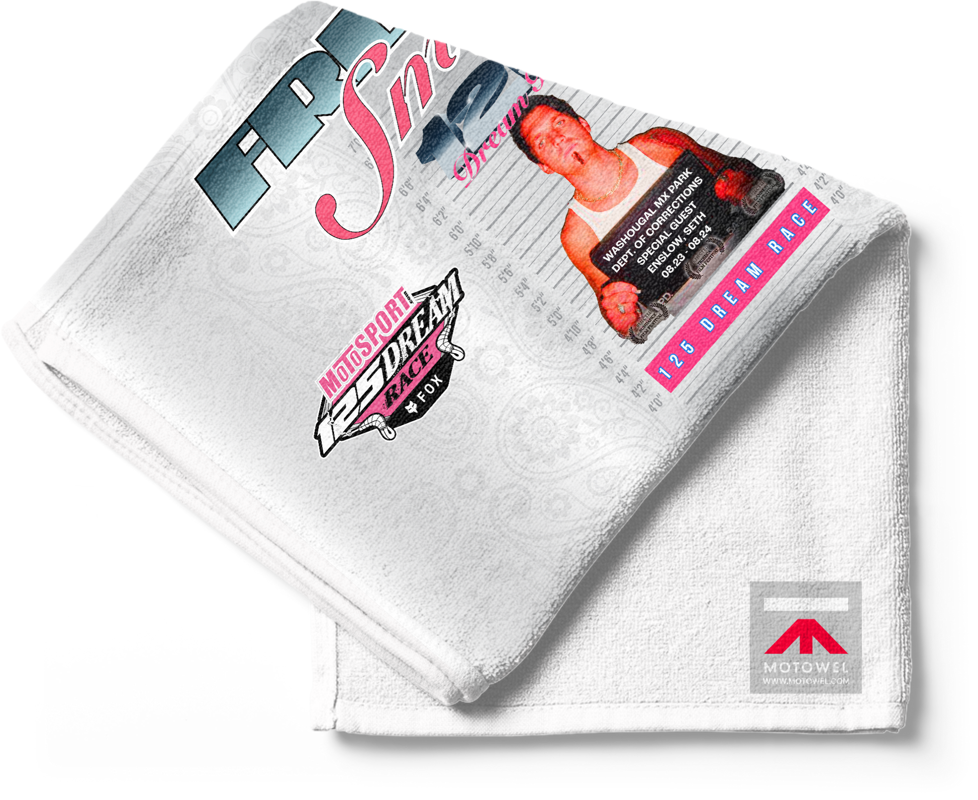 125 Dream Race Fresno Smooth Motowel Micro fiber towel