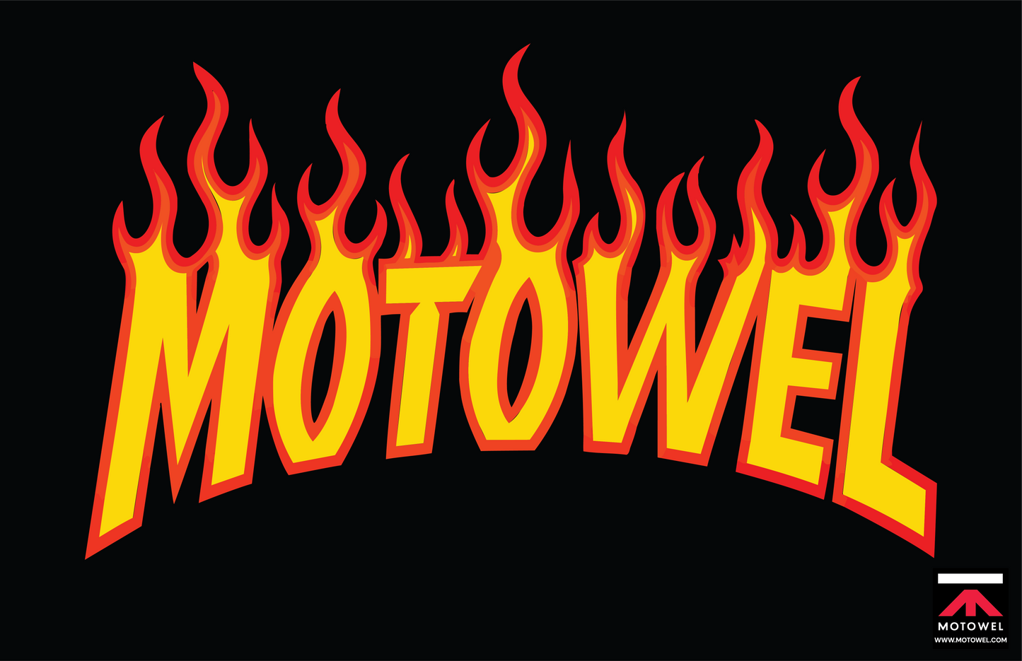 Motocross Microfiber Towel –  Thrash Flame