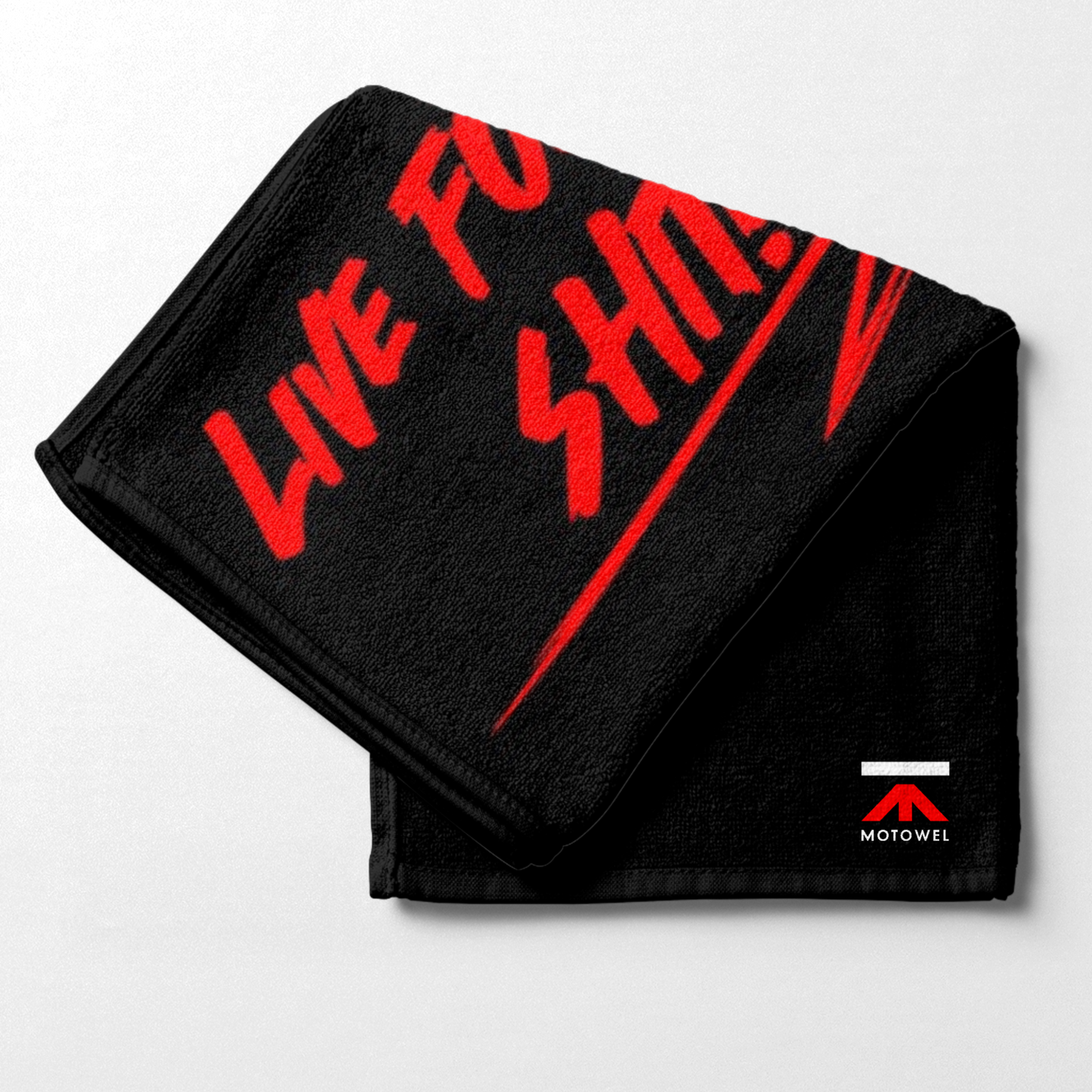 Live For This Sh*t Towel – Bold Motocross Sweat Towel for Motocrossers & Gym Rats
